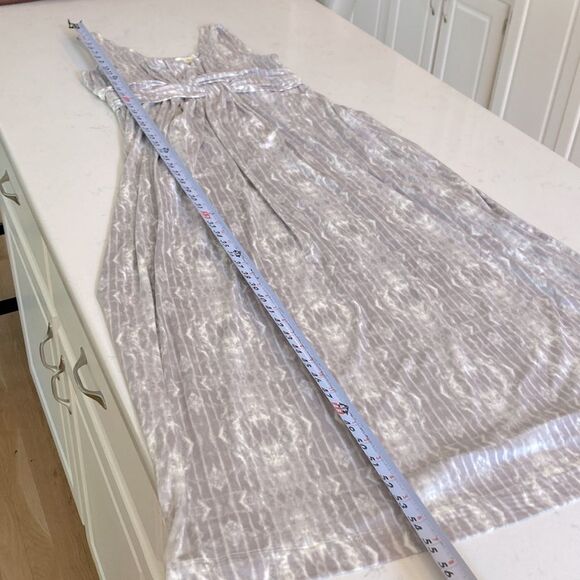 Soma Sleeveless Fluid Knit Maxi Dress Light Grey - Picture 7 of 9